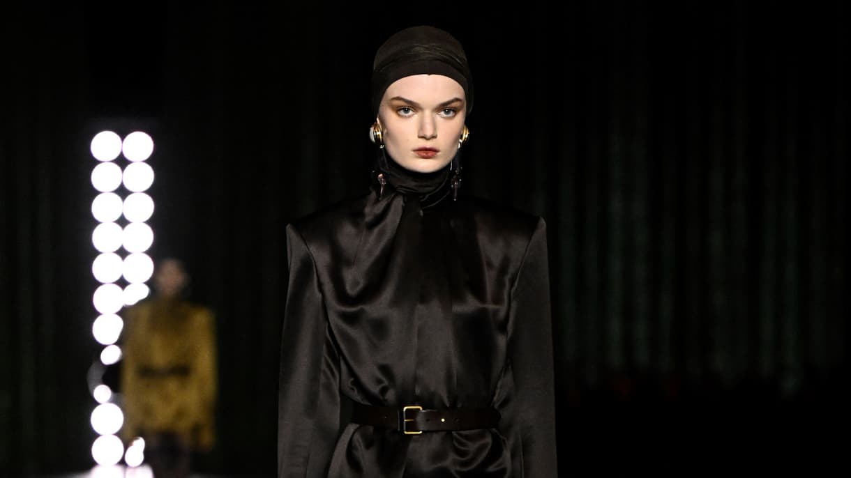 Défilé Saint Laurent automne hiver 2024