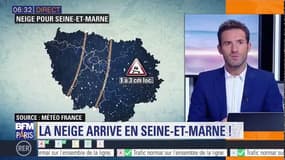 La neige arrive en Seine-et-Marne dans la soirée