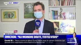 Variant Omicron: le président de la commission médicale de l'AP-HP rappelle les mesures de prévention à respecter pour Noël 