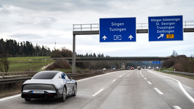 Cette Mercedes EQXX a réalisé un trajet de plus de 1000 km sur une seule charge;