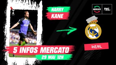 Kane, Ancelotti, Guimaraes... Les 5 infos mercato du 29 mai à la mi-journée 