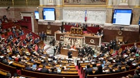 L'hémicycle de l'Assemblée nationale, le 26 novembre 2024.
