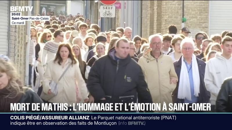 Mort de Mathis: l'hommage et l'émotion à Saint-Omer dans le Pas-de-Calais