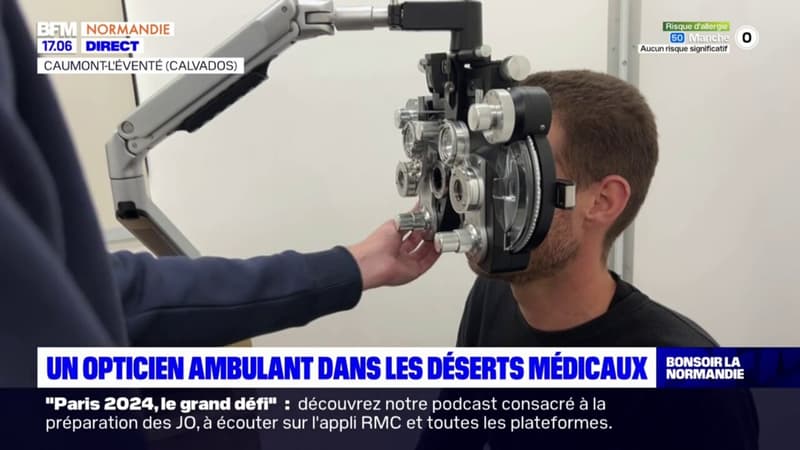 Caumont-l'Évent: un opticien ambulant dans les déserts médicaux