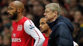 Thierry Henry et Arsène Wenger