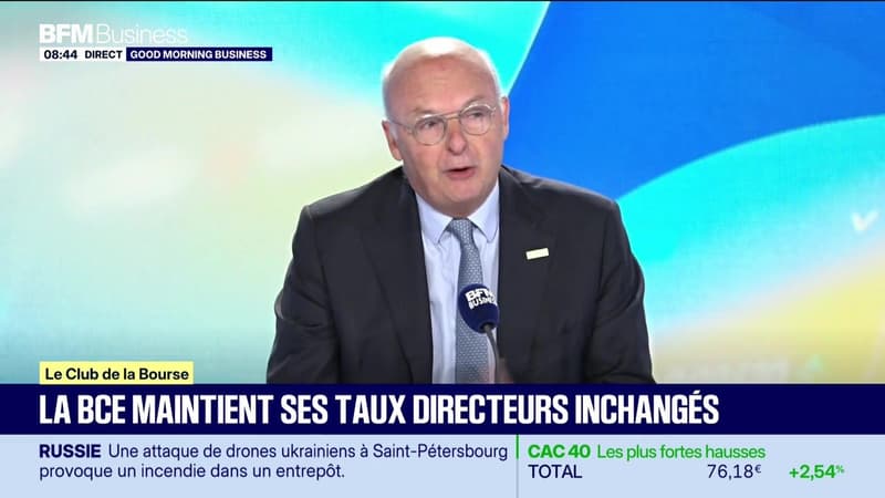 Le club de la Bourse : La BCE maintient ses taux directeurs inchangés - 24/07
