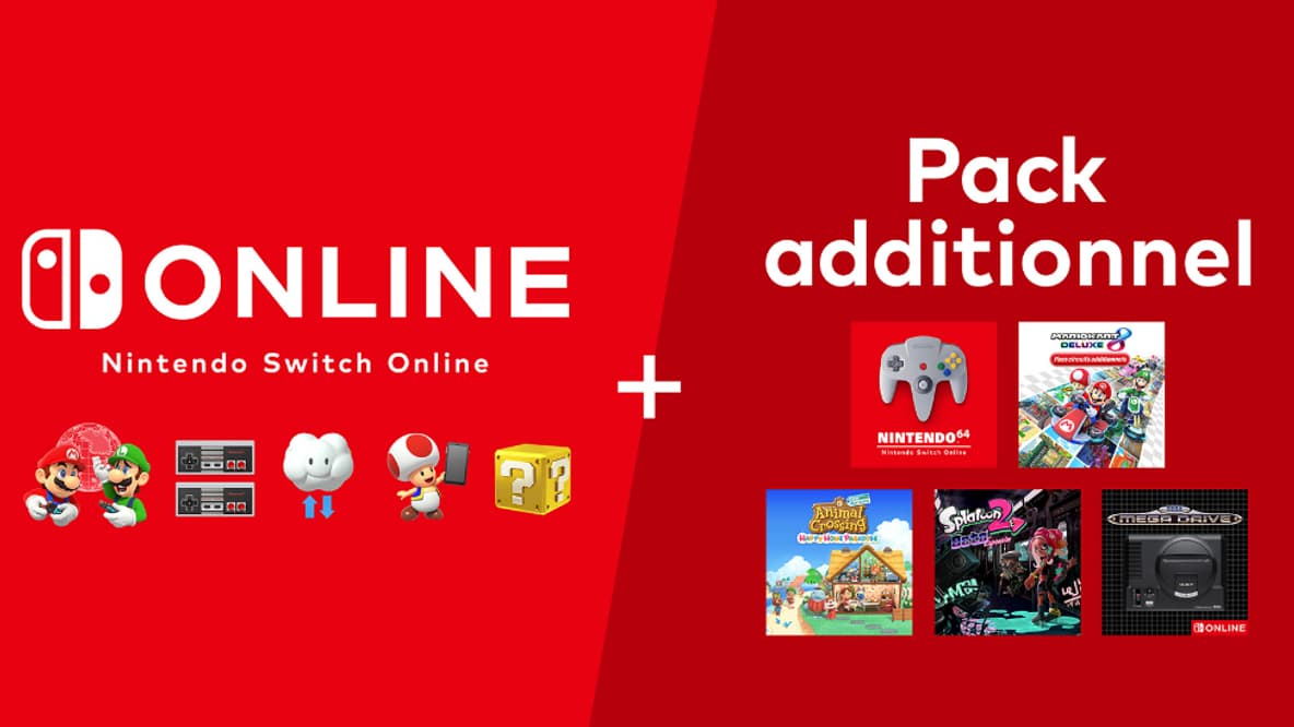 Nintendo Switch online + pack additionnel