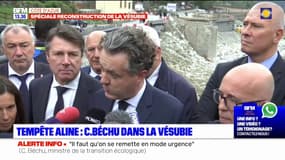 Tempête Aline: le ministre Christophe Béchu détaille l'objectif du "conseil de la reconstruction"