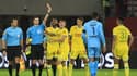 Alban Lafont a été expulsé en fin de match et sera suspendu pour le prochain match de Nantes