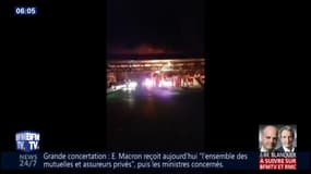La gare de péage de Bandol incendiée en marge d'un rassemblement de gilets jaunes
