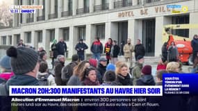 Le Havre: 300 manifestants réunis lundi soir pendant l'allocution d'Emmanuel Macron