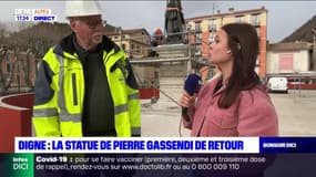 Digne-les-Bains: la statue de Pierre Gassendi de retour
