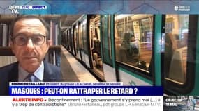 Bruno Retailleau (LR): "Personne ne devrait pouvoir monter dans un train s'il ne porte pas un masque"