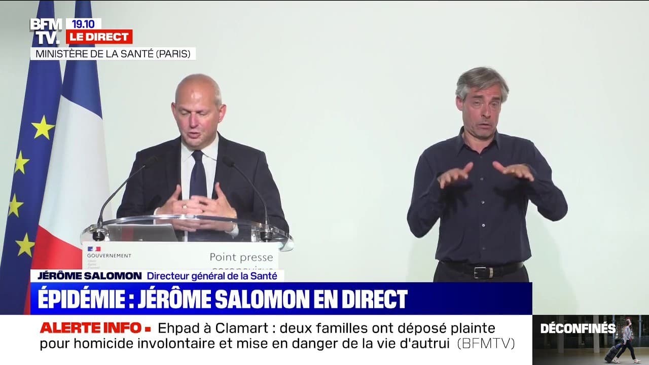 Coronavirus Jérôme Salomon rappelle que le dépistage et l