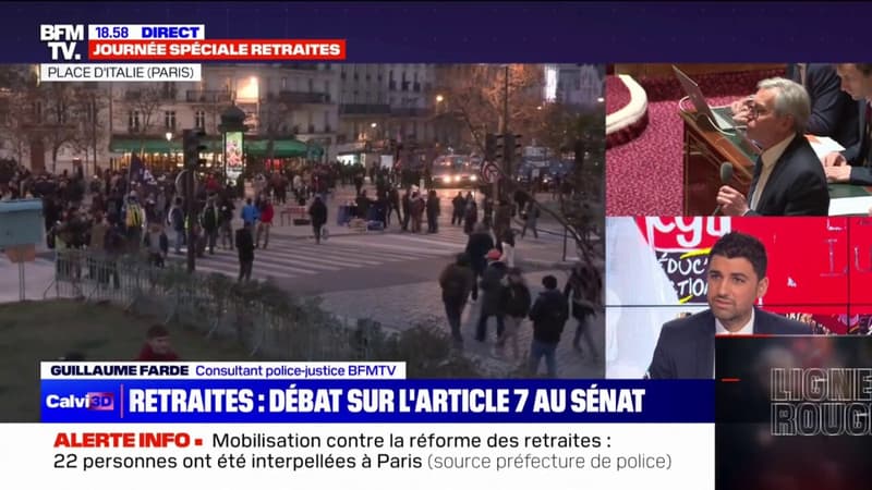 Retraites: 81.000 manifestants à Paris, selon la préfecture de police