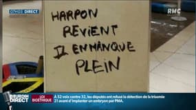 "Harpon revient, il en manque plein": enquête ouverte pour "apologie du terrorisme"après la découverte d'un nouveau tag hostile aux policiers
