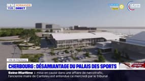 Cherbourg: le palais des sports désamienté avant sa reconstruction
