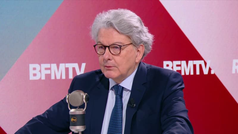 Thierry Breton déplore que l'ambassadeur américain préfère voir "Jordan Bardella ou Marine Le Pen que le ministre des Affaires étrangères"