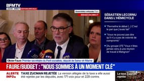 Budget: "Si la copie est maintenue telle qu'elle est (...) il y aura un vote contre des socialistes", menace Olivier Faure