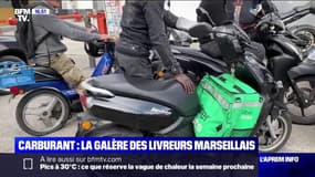 Crise des carburants: la galère des livreurs marseillais