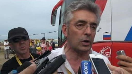 Marc Madiot, directeur sportif de FdJ.fr a piqué une colère à l'issue de la 1re étape du Tour de France.