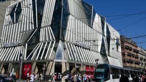 Façade du magasin Le Printemps à Strasbourg le 4 septembre 2021