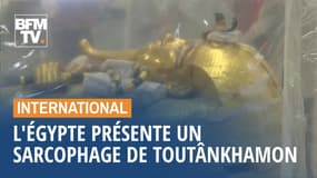 L'Égypte présente le sarcophage de Toutânkhamon