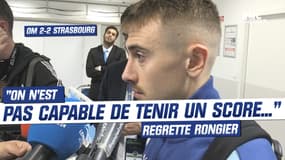 OM 2-2 Strasbourg : "On n’est pas capable de tenir un score…" regrette Rongier