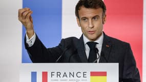 Emmanuel Macron à Barcelone, le 19 janvier 2023.