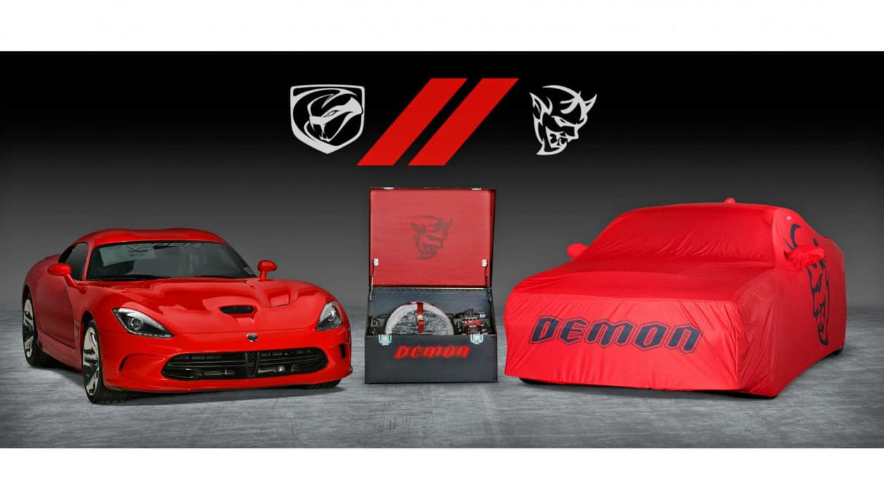 La dernière Demon sera vendue en même temps que la dernière Dodge Viper. La dernière Demon sera vendue en même temps que la dernière Dodge Viper.