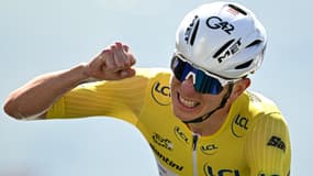 Tadej Pogacar sur le Tour de France, le 18 juillet 2025