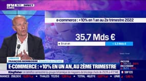 E-commerce: +10% en un an, au T2  