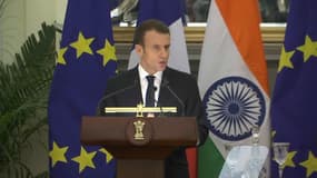 "Le sens de mon déplacement est de faire de l’Inde le premier partenaire stratégique de la région", déclare Macron 