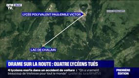 Dans le Jura, 4 lycéens sont morts dans un accident de la route