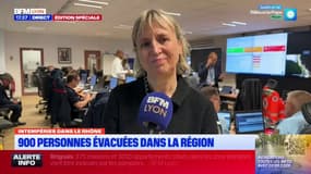 Crues dans le Rhône: la préfète ne déplore "aucun dégât humain"