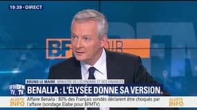 Affaire Benalla: "Il n'y a pas de crise politique", affirme Bruno Le Maire