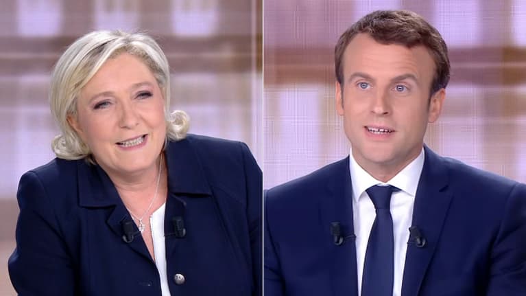 Un exemple des sourires carnassiers que se sont échangés les candidats tout le long du débat Un exemple des sourires carnassiers que se sont échangés les candidats tout le long du débat