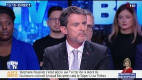 L'ancien Premier ministre Manuel Valls a parlé d'un "acte héroïque incroyable", à propos du geste d'Arnaud Beltrame
