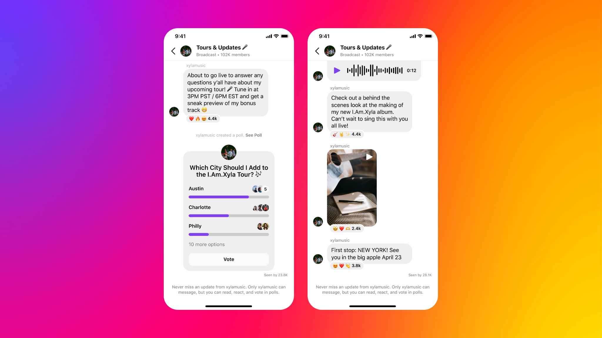 La nouvelle fonction "Channels" d'Instagram