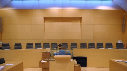 Le prétoire de la cour d'assises de Seine-et-Marne, où était jugé le procès.