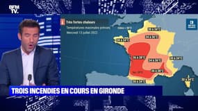 Trois incendies déclarés dans la région de Gironde - 12/07