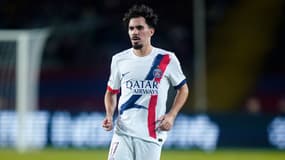 Vitinha lors du match Barça-PSG (1-2, Ligue des champions), le 1er octobre 2025