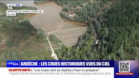 Les images impressionnantes des inondations vues du ciel en Ardèche