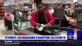 Lyon: les supermarchés s'adaptent au coronavirus 