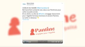 La ville de Pantin devient "Pantine" pour soutenir l'égalité homme-femme.