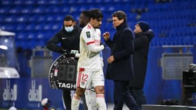 Rudi Garcia et Lucas Paqueta