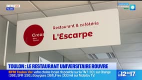 Toulon: le restaurant universitaire rouvre après des travaux