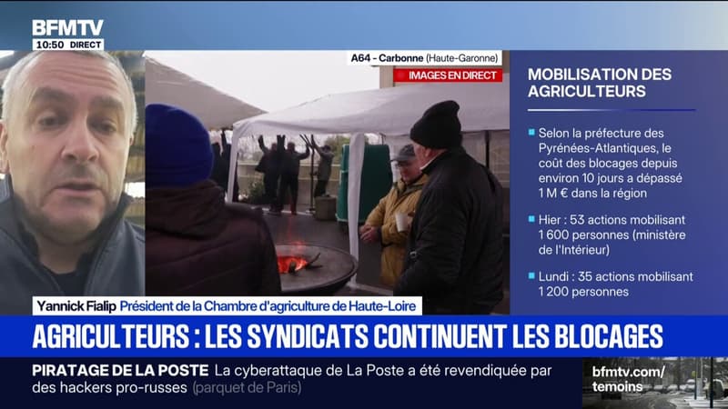 "Ce que nous a annoncé le président de la République hier n'est pas de bonne augure", déplore le président de la Chambre d'agriculture de Haute-Loire
