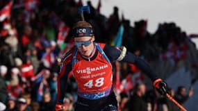 Johannes Boe le 15 février 2025 aux Mondiaux de biathlon