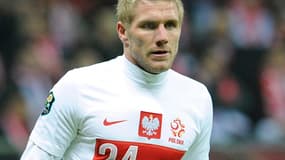 Damien Perquis avec la maillot de la Pologne